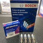Kit Cables Bosch y Bujias (x4) ACDelco (1 electrodo) VW 1.4/1.6 8v