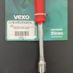 Llave Saca Bujía Articulada 21mm Mango Plástico