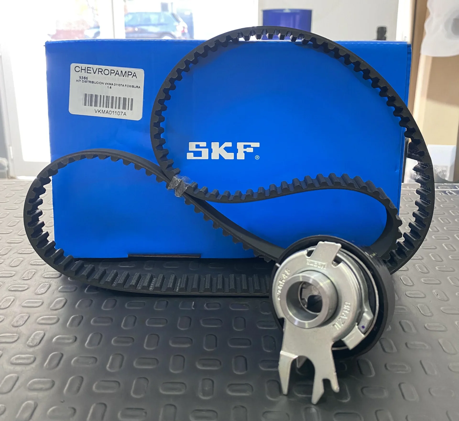 9386 KIT DIST SKF GOL TREND FOX SURAN VOYAGE Kit Correa y Tensor Distribución SKF Gol Trend/Fox/Suran/Voyage 1.6 8v - Image 1