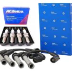 Kit Cables Delphi y Bujías (x4) ACDelco Onix/Prisma 2013/... 1.4L 8v